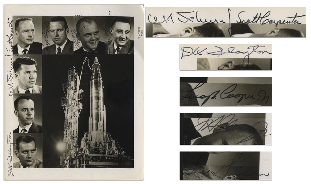 Mercury 7 Photo Signed by John Glenn and Scott Carpenter